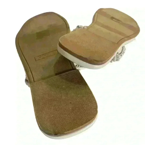 BCBGeneration Tanya Criss Cross Double Band Slide Sandal Size 8​ - Picture 5 of 6